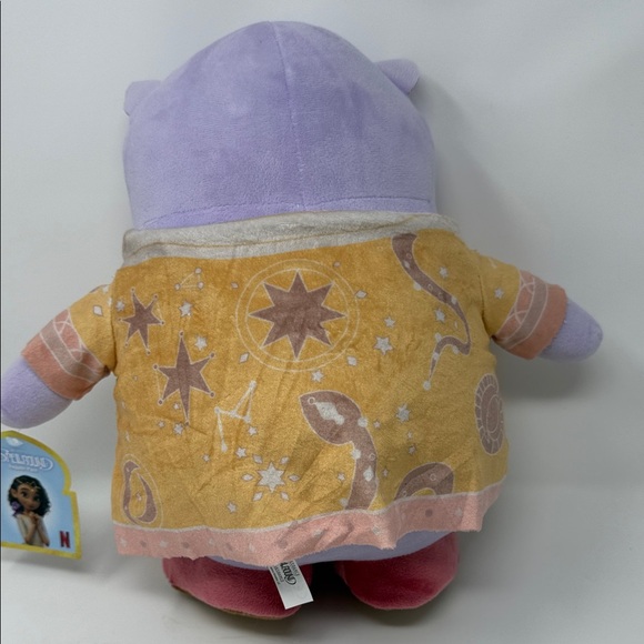 Oracle Sunny from “Spellbound”. Purple Plush Toy with Yellow and Pink Outfit - Picture 5 of 8